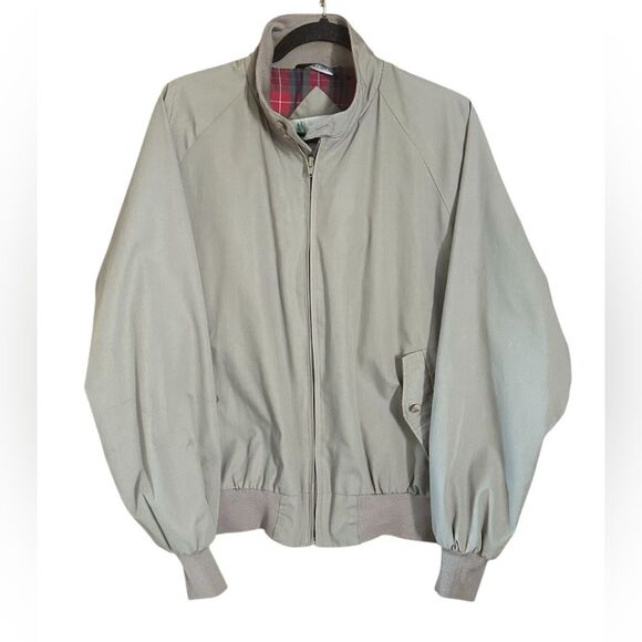 Vintage Land-N-Lakes Tan Cotton Blend Men's Plaid Lined Zip-Up Jacket. Size XL - Picture 2 of 10